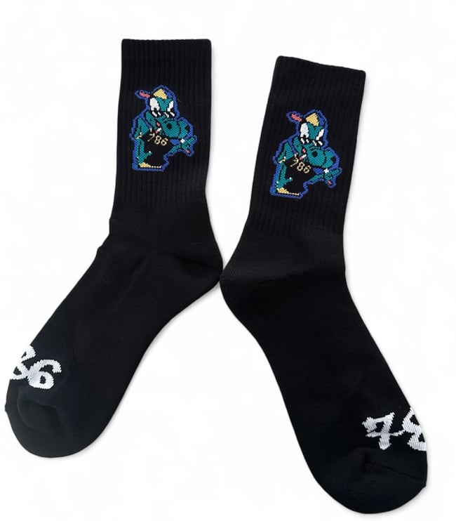 786 GATOR BLACK SOCKS