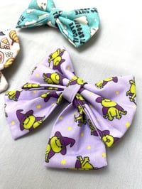 Image 2 of Halloween Bow Ties or Sailor Bows / Witchy Frogs / Too Cute to Spook / Ghosts and Bats