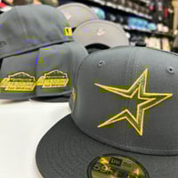 Image 1 of New Era 59Fifty Graphite / Black/ Ombré Gold
