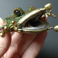 Image 2 of Beaded Frog Coin Purse