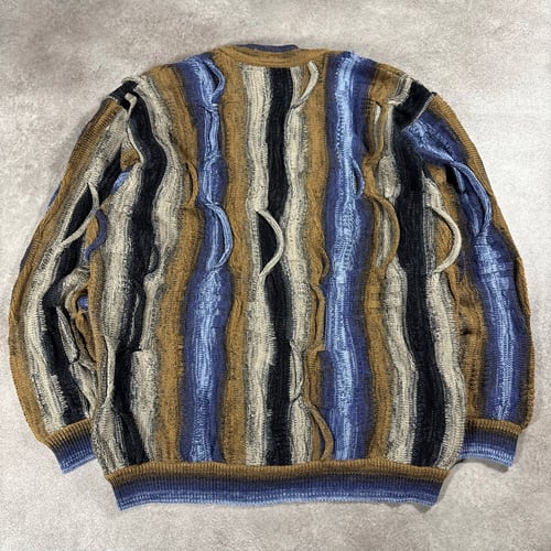 Image of Carlo Colucci Knitted Cardigan, Size XL