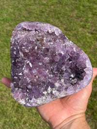 Image 10 of Amethyst With Calcite & Polished Edges #2185
