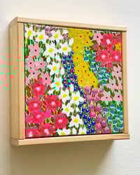 Image 2 of Joyful Blooms -  Hand painted Floral Art - 10x10"; Framed