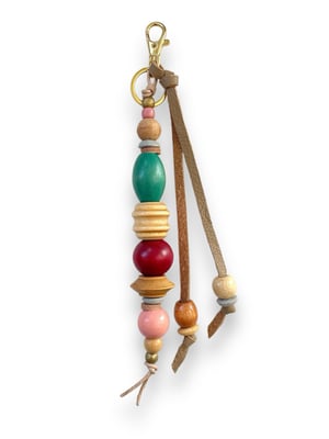 Image of BEADED BAG CHARM / KEYCHAIN #12
