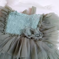 Image 2 of Sitter photoshooting dress | Elowen | age 12 months | sage