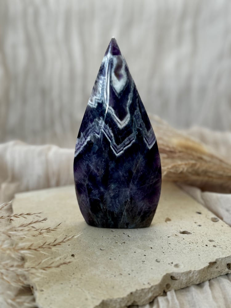 Image of Chevron Amethyst Teardrop