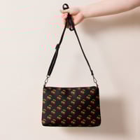 Image 1 of retro black cherries Crossbody bag