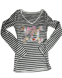 Image 1 of Skull Candy Long Sleeve Top ♡🍬💀(XS/S)