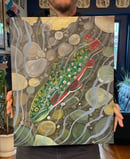 Image 2 of Brook Trout Original Painting 