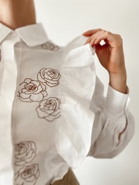 Image 2 of Blouse with Ruffles  - Roses 