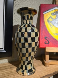 Image 1 of Checkered Flag Vase