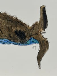 Image 4 of Two Loving Otters (A5)