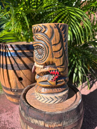 Image 3 of Custom Old Salty Tiki Mug - Cowry Shell & Bone Necklace