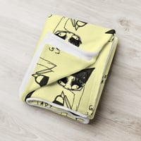 Image 6 of goth lady Throw Blanket