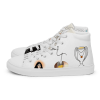 Image 3 of “Yolkjammer” Men’s high top canvas shoes
