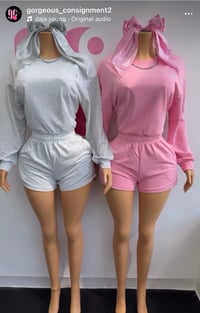 Alo Sets ( pink / grey )