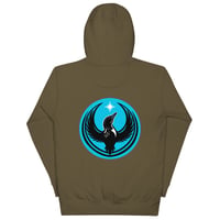 Image 10 of Unisex Hoodie - Blue Rebel Loon back print