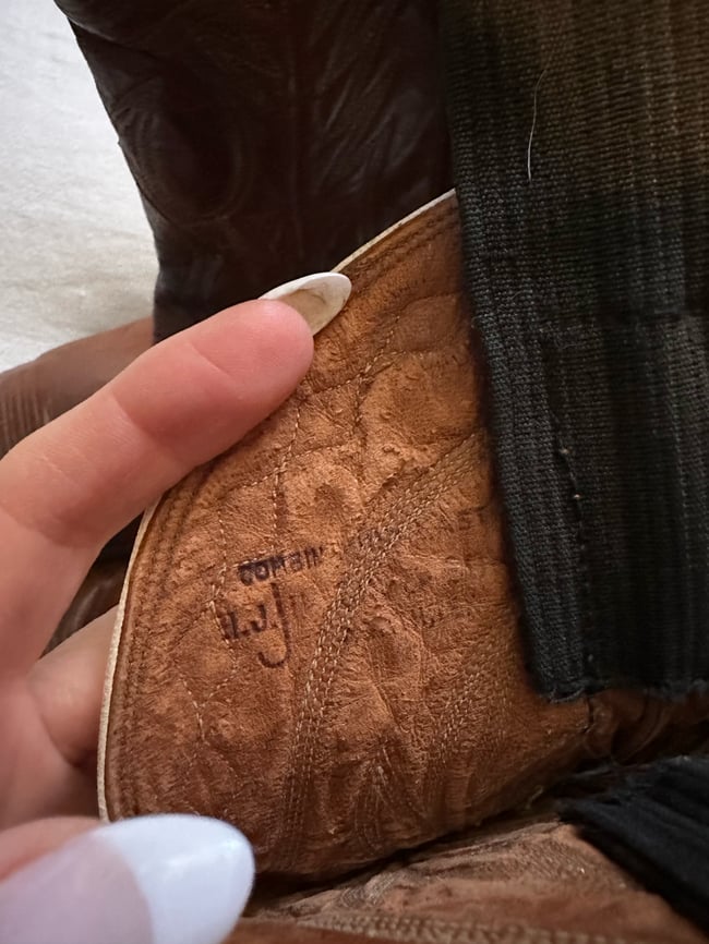 1940s / 1950s Justin diamond pee wee cowboy boots