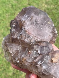 Image 21 of Smoky Quartz & Red Rutile Enhydro Multi Terminated Crystal | Zambia #3052