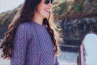Image 7 of Aran Sweater - Light Pastel Colours - Made in Europe