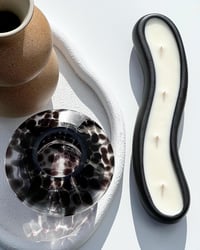 Image 1 of BLACK SWIRL CANDLE