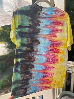 Image of MEDIUM Godzilla Be Gay Do Crime Tie Dye Shirt