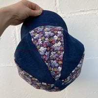 Image 6 of Vintage floral and Denim hat