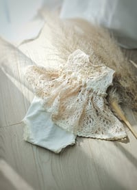 Image 1 of Baby girl photoshoot set | Alessia | 0-3 months | boho cream color