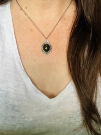 Image 4 of olive green tourmaline necklace