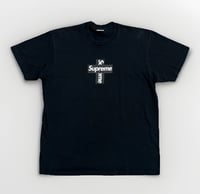 Image 1 of Supreme Cross Box Logo Sz L (BLACK)