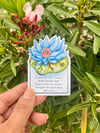 July Birth Month Flower Waterproof Vinyl Sticker 