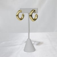 Image 3 of Chunky Square Hoop Earrings 