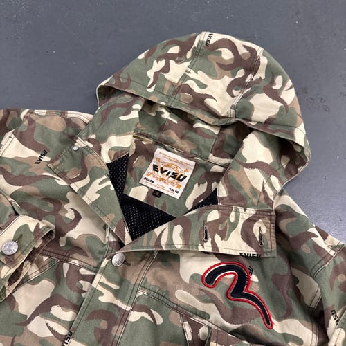 Image of Evisu Camo Patch Multi Pocket Japanese Canvas Jacket