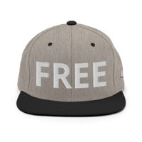 Image 2 of Classic Grey (Black Brim) FREE Snapback Hat (SS 2025)