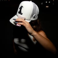 Image 14 of Too High Trucker Hat (Black in stock)