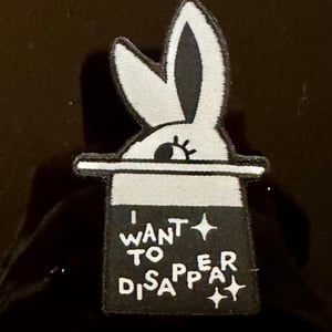 Image of magic bunny 3” woven patch