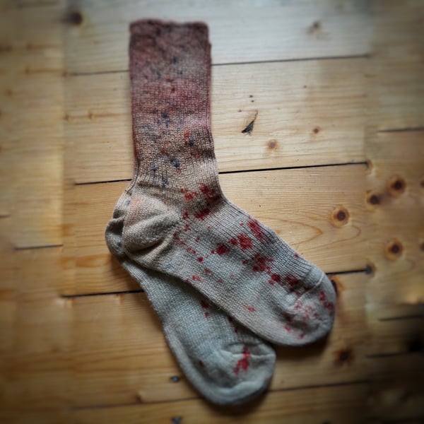 Image of Socken - mach dein Leben bunt . Dämmerung 