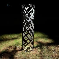 Image 2 of Garden Column - Intersecting/Crossed Lines