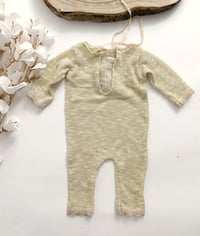 Image 3 of Newborn girls romper - Amelie | golden