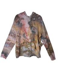 Image 2 of ♻️ UPCYCLED XL Lightweight Hoodie Tee in Mojave Ice Dye