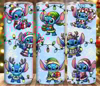 Stitch Christmas 20oz subliamtion tumbler