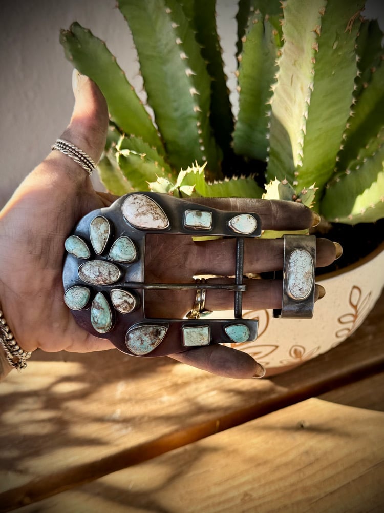 Image of Dry Creek Turquoise Buckle & Keeper