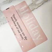Image 4 of A6 Holiday & bookmark Blush 