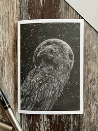 Image 2 of The Raven ~ Greetings Card