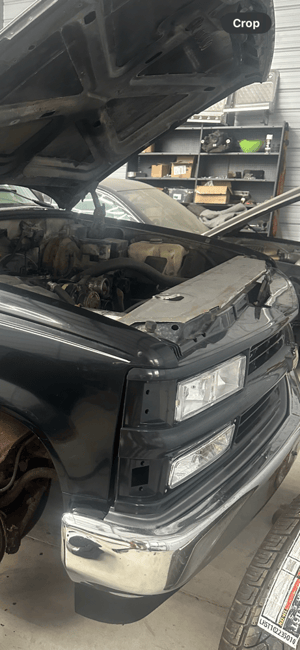 Image of obs Chevy core support cover 