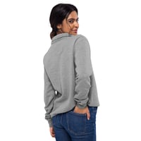 Image 3 of Trump 2024 Embroidered Gray Unisex Fleece Pullover