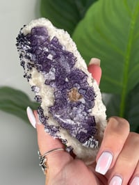 Image 3 of QR CODE PURPLE CUBIC FLUORITE -GUIZHOU CHINA- G