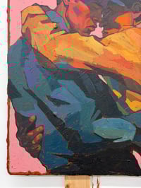 Image 5 of Lean Into Me - 18x24" Acrylic on wood panel