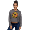 FAKE SMILE PRINTED CROP HOODIE