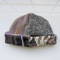Image 3 of Upcycled Reversible Beanie Cotton Blend -41